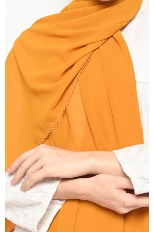 Pasmina Cerutti Crochet Mustard